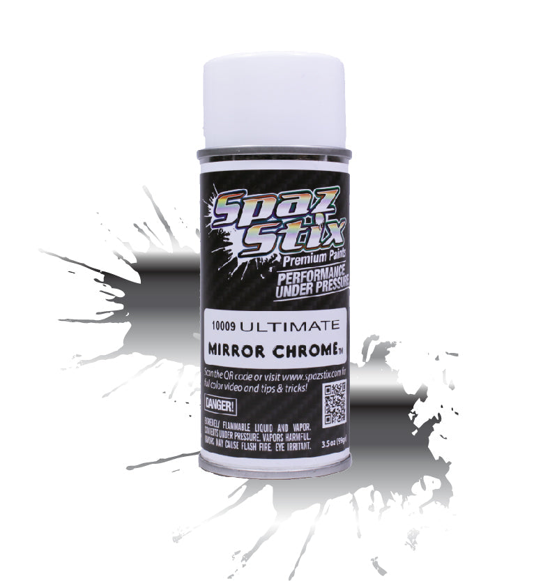 Spaz Stix Ultimate Mirror Chrome aerosol paint for RC bodies