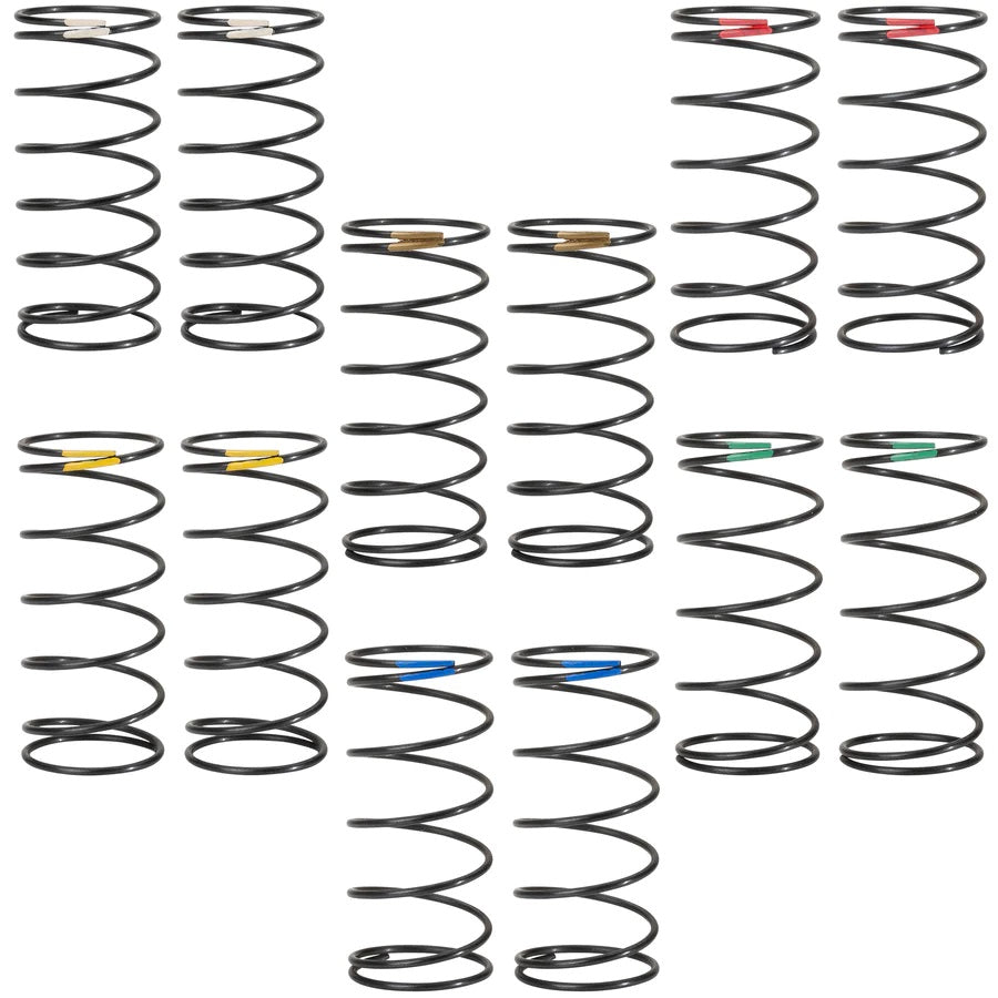 1UP Racing X-Gear 13mm Buggy Front Springs – 6 Pair Pro Pack – Made in Japan (10510)