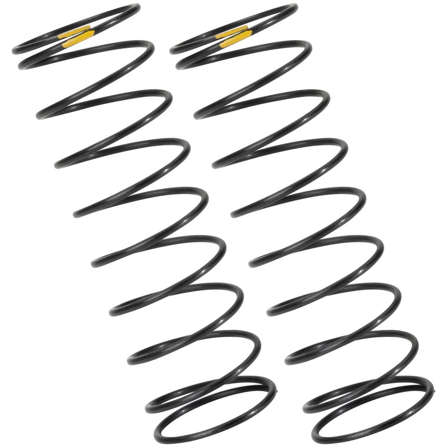 1UP Racing X-Gear 13mm Buggy Rear Springs – Hard 9.75T Yellow – Made in Japan (10524)