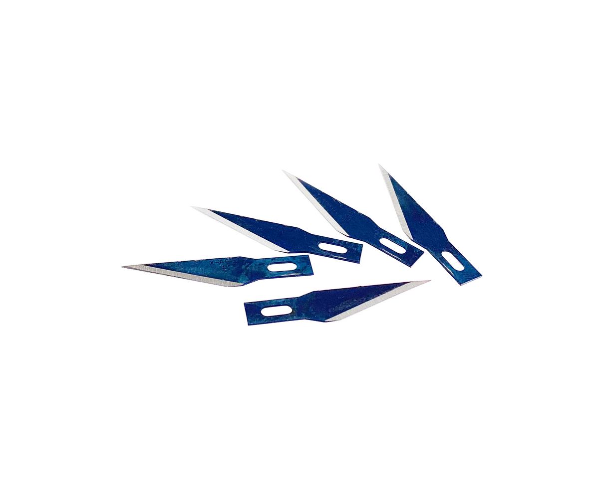 1UP Racing X-Life #11 Hobby Knife Blades with Storage Tube – 5-Pack – Made in USA (200202)