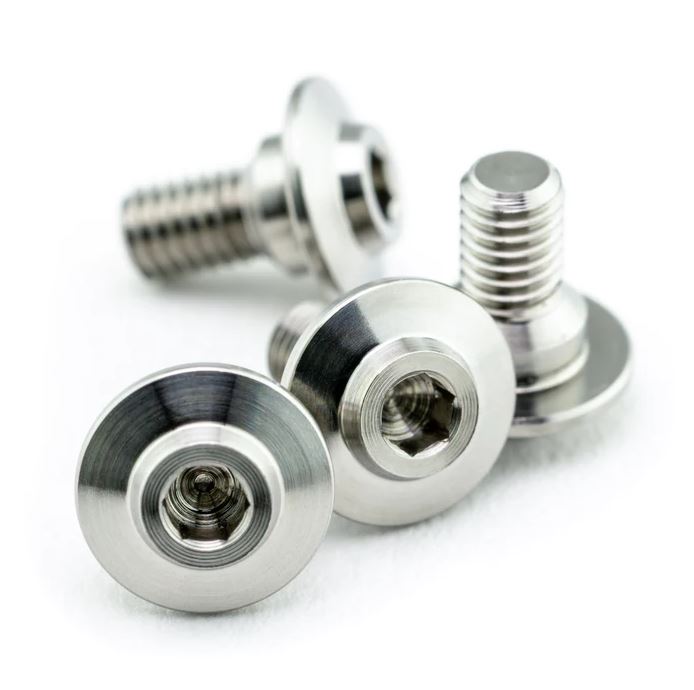 1UP Racing Pro Duty Titanium ServoLock Screws – M3x6mm – 6AL4V Grade 5 Oversize Head (700011)