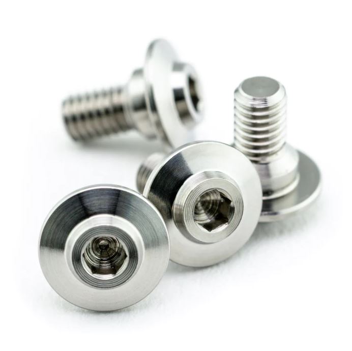 1UP Racing Pro Duty Titanium ServoLock Screws – M3x8mm – 6AL4V Grade 5 Oversize Head (700012)