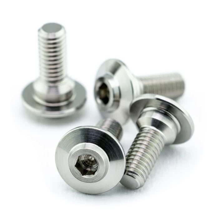 1UP Racing Pro Duty Titanium ServoLock Screws – M3x8mm – 6AL4V Grade 5 Oversize Head (700012)