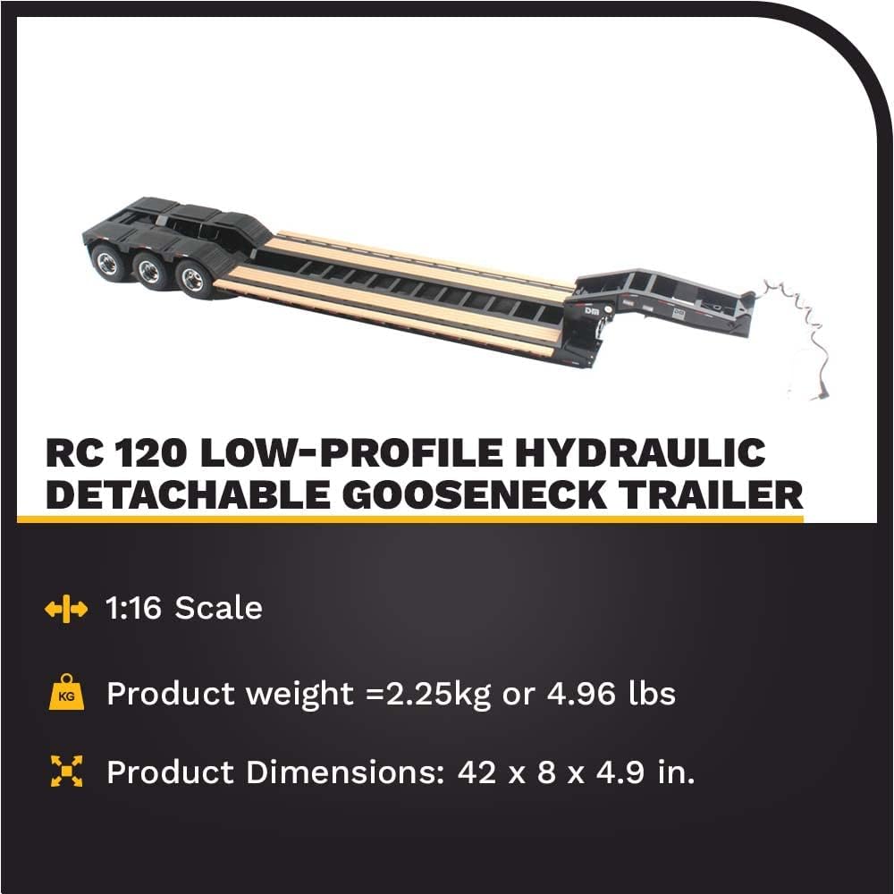 Diecast Masters 1/16 Scale XL 120 Gooseneck Lowboy Trailer DCM27008