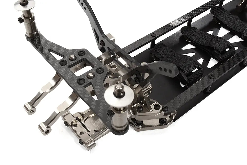 Integy Grey Alloy Chassis & Carbon Fiber Conversion Kit for Team Associated DR10 Drag C32548GREY