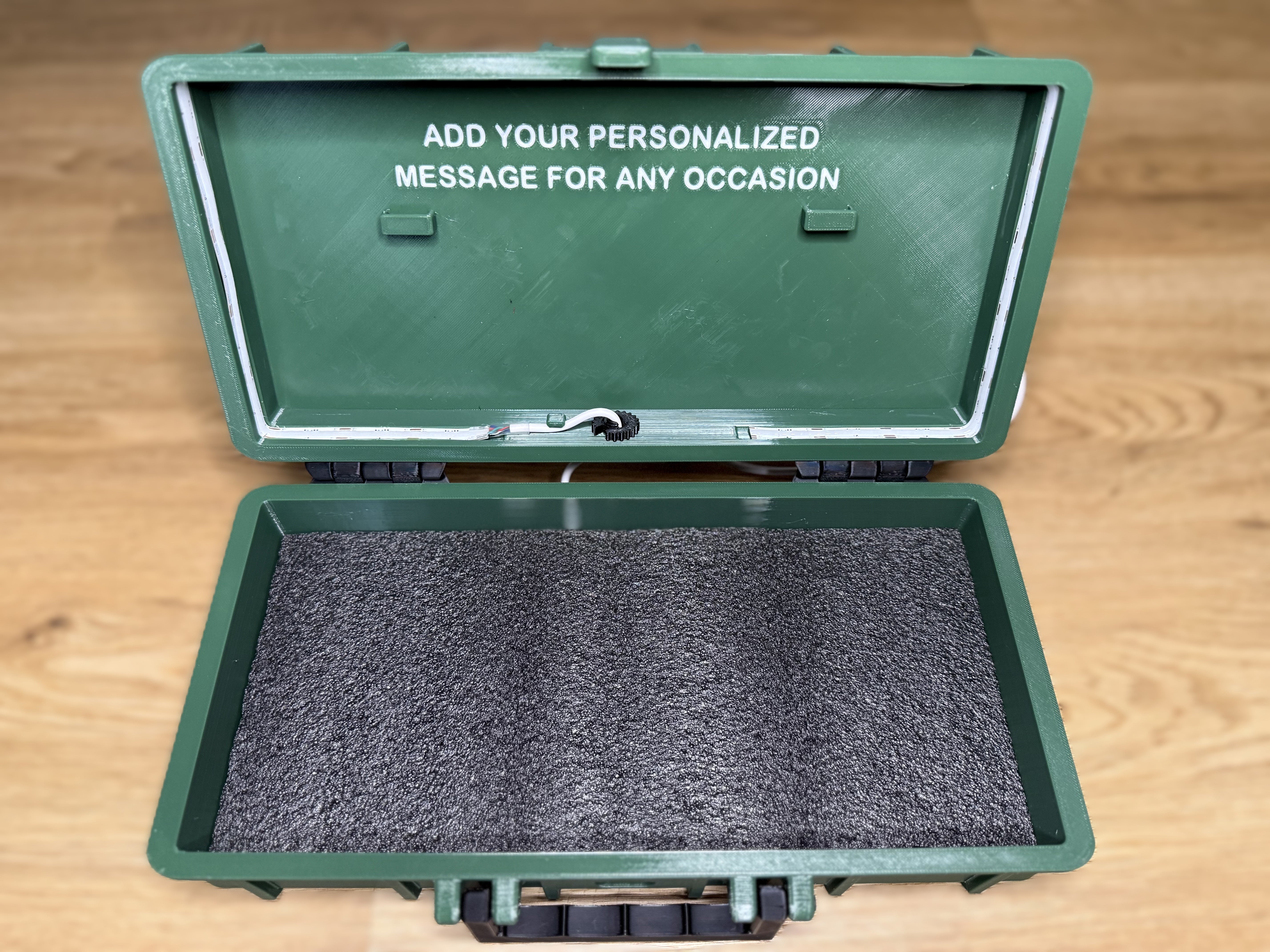 RC Hop Up Parts 1/3 Scale Replica Gun Case with LED RGB COB Lights | Fits Goat Guns® Models