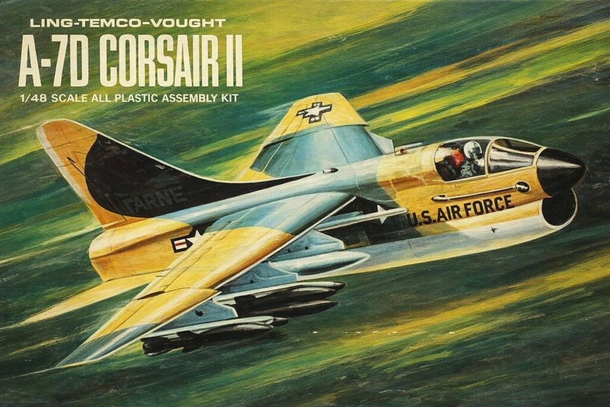 Atlantis Models 1/48 A-7D Corsair II Plastic Model Aircraft Kit