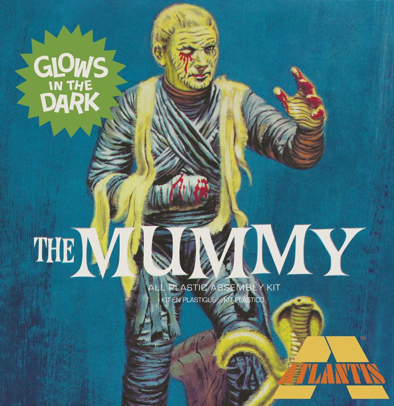 Atlantis Models Lon Chaney Jr. The Mummy Glow-in-the-Dark Limited Edition Plastic Model Kit A452