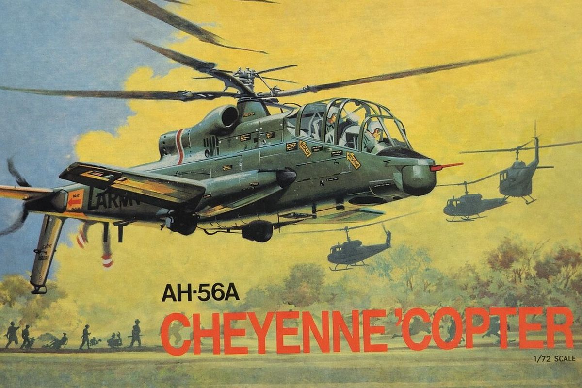 Atlantis Models 1/72 Lockheed AH-56A Cheyenne Helicopter Plastic Model Kit