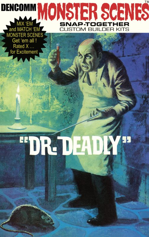 Atlantis Models 1/13 Monster Scenes Dr. Deadly Figure Plastic Model Kit