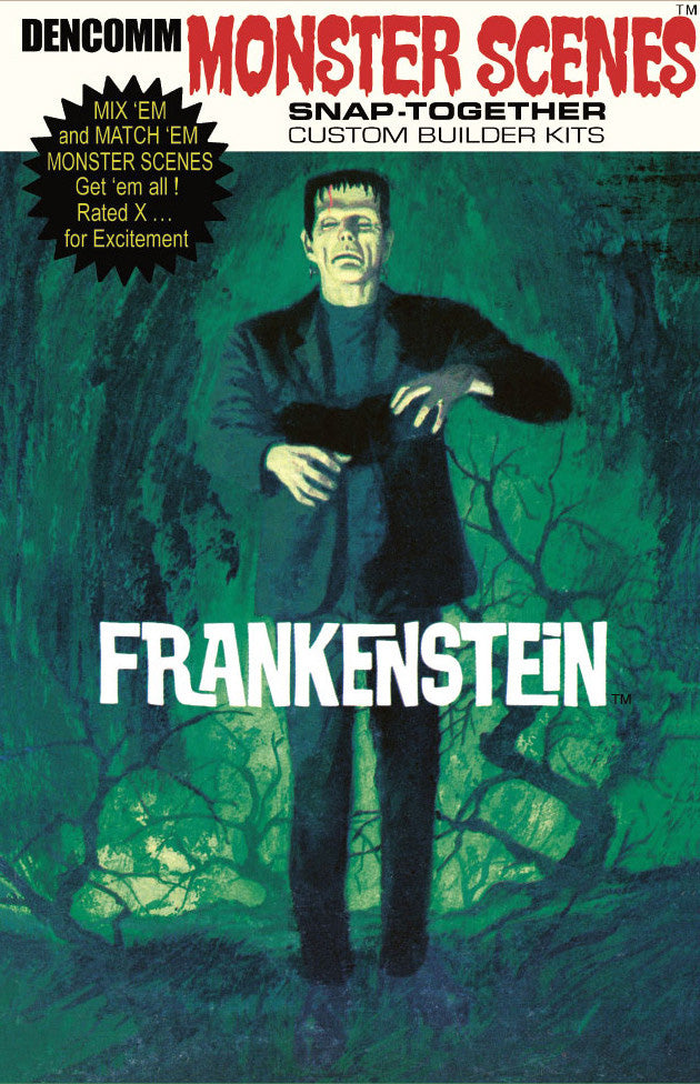 Atlantis Models 1/13 Monster Scenes Frankenstein Figure Plastic Model Kit