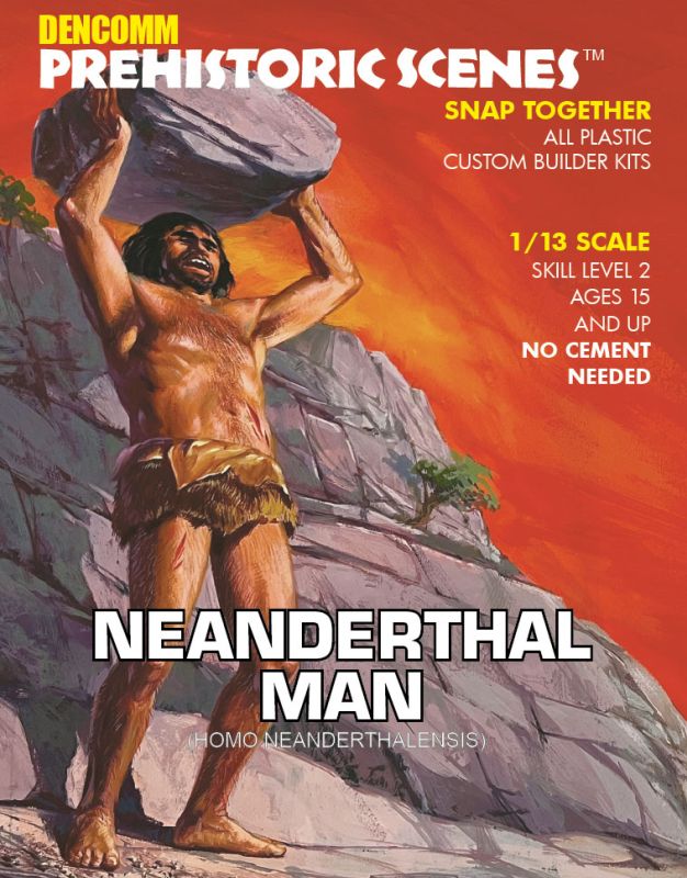 Atlantis Models DENCOMM 1/13 Prehistoric Scenes Neanderthal Man 55th Anniversary Kit