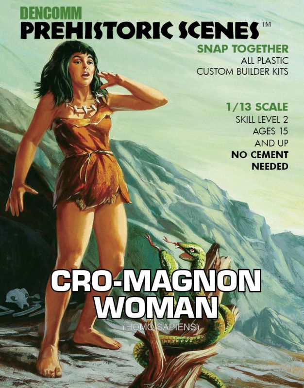 Atlantis Models DENCOMM 1/13 Prehistoric Scenes Cro-Magnon Woman 55th Anniversary Kit