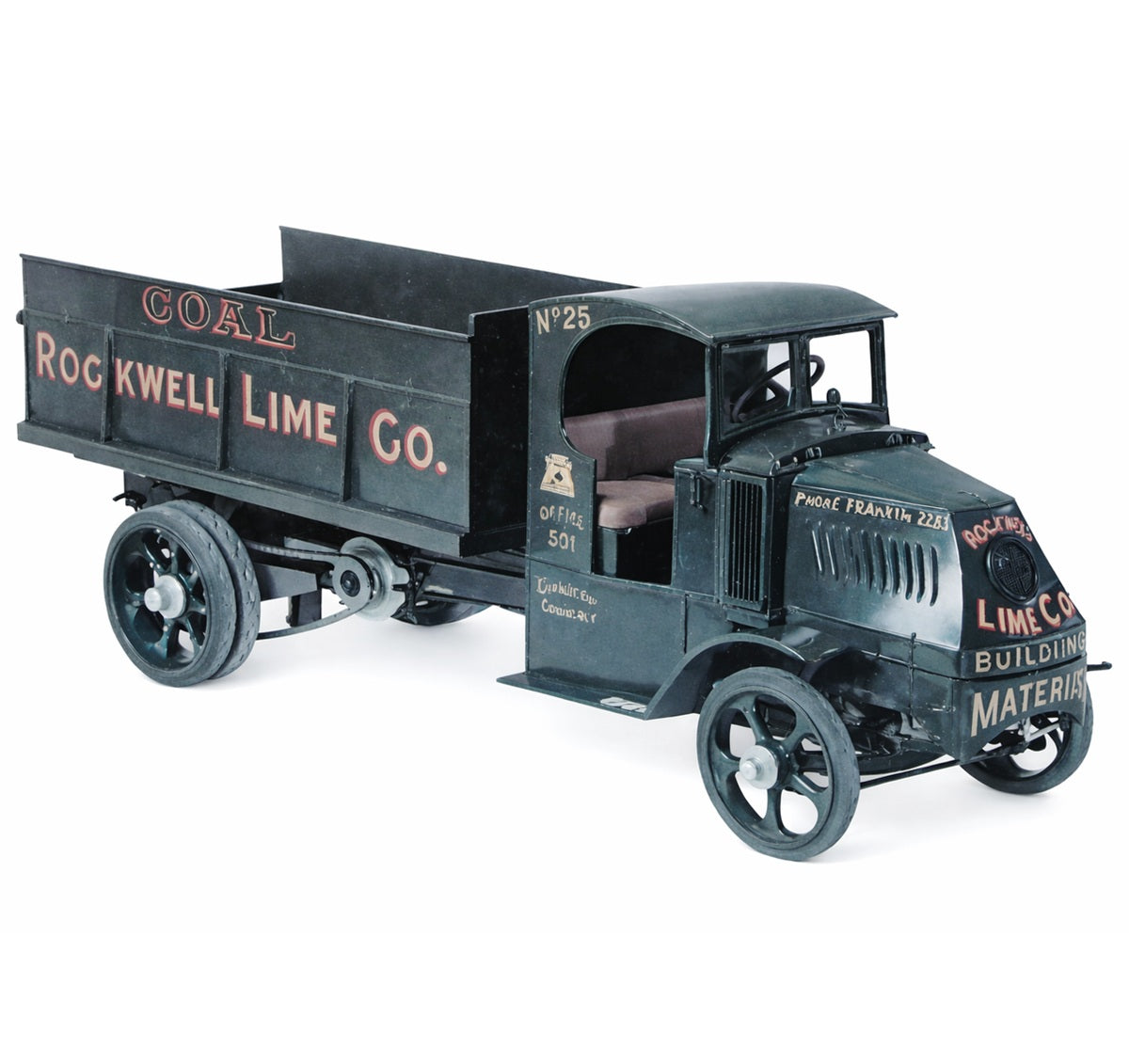 Atlantis Models 1/24 1926 Mack AC Bulldog Dump Truck Plastic Model Kit