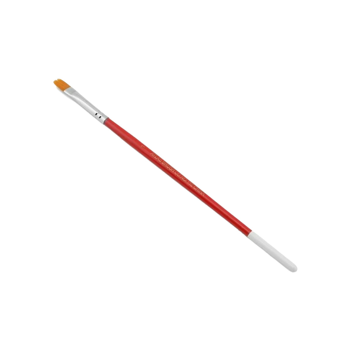 Atlas Brushes Golden Taklon Flat Brush, Size 1/0