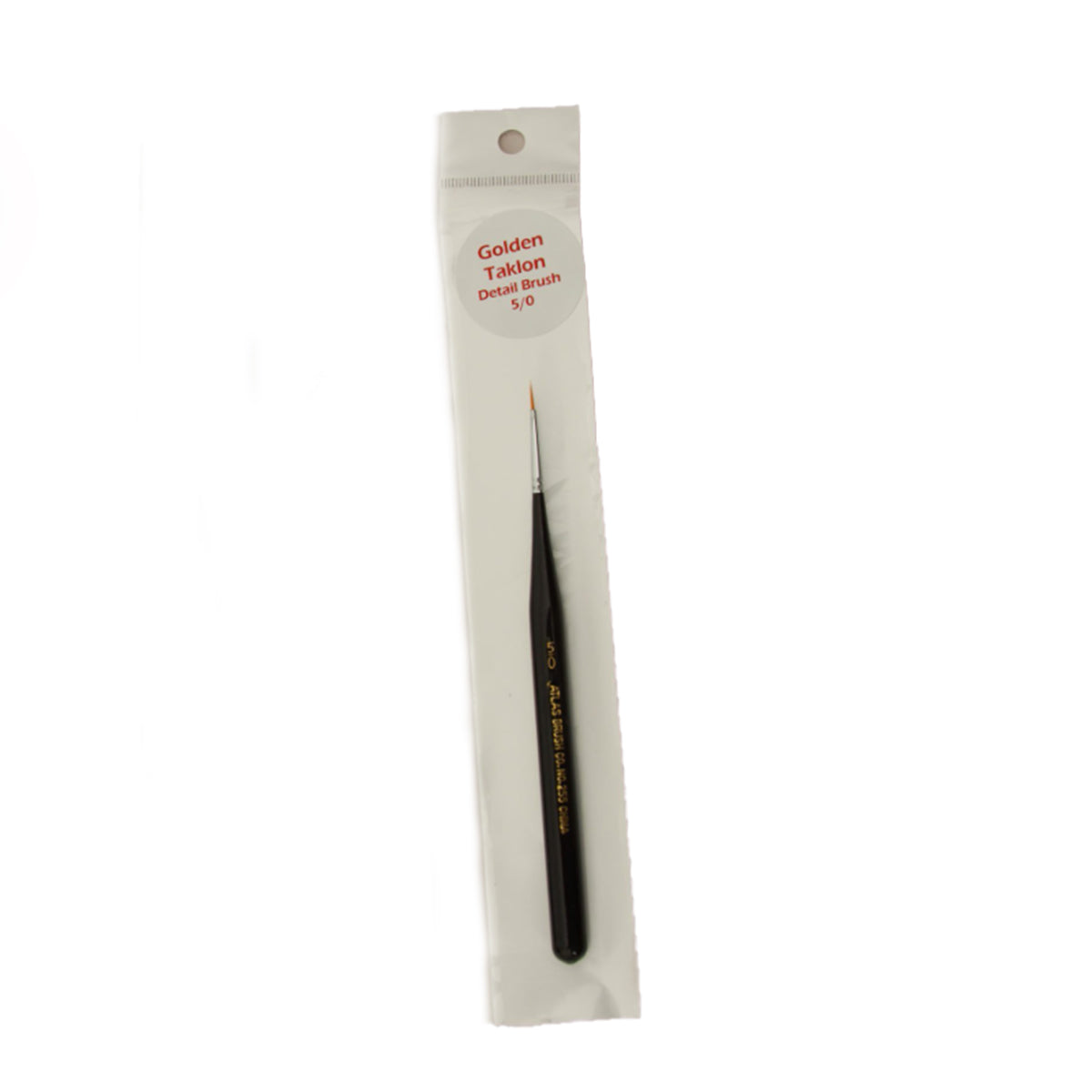 Atlas Brushes Golden Taklon Detail Brush, Size 5/0