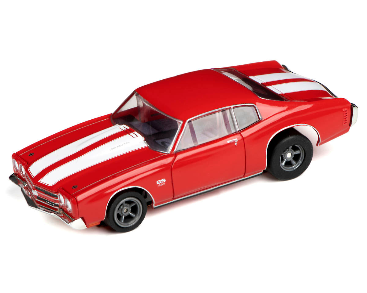 AFX 1970 Chevelle 454 SS Red HO Scale Slot Car – 22043