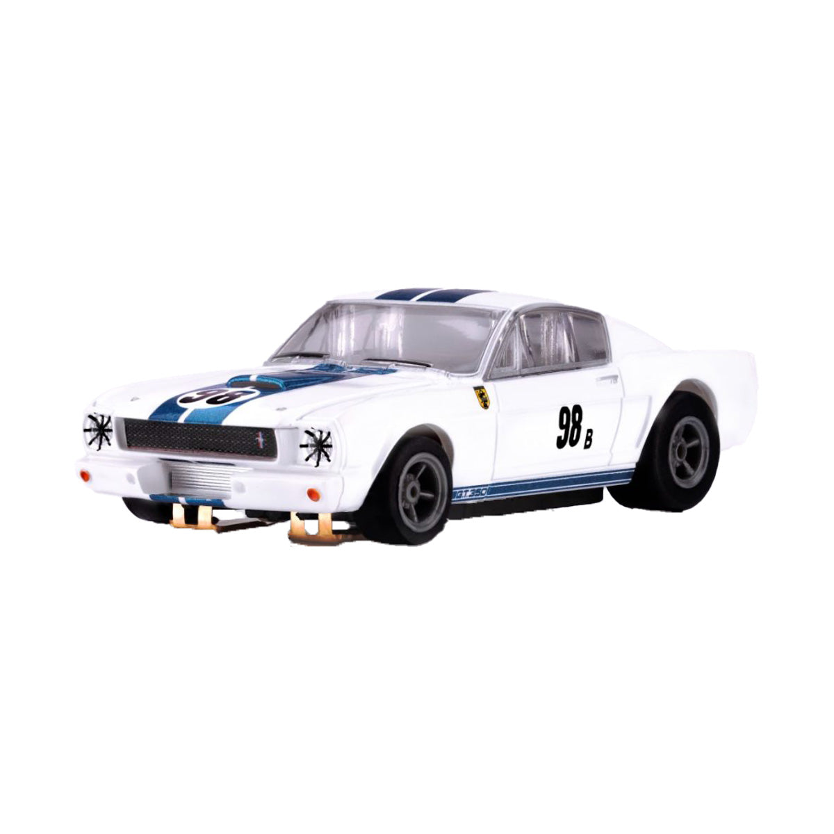AFX Racing Mustang GT350R - 1965 Wht/Blu Miles 22125