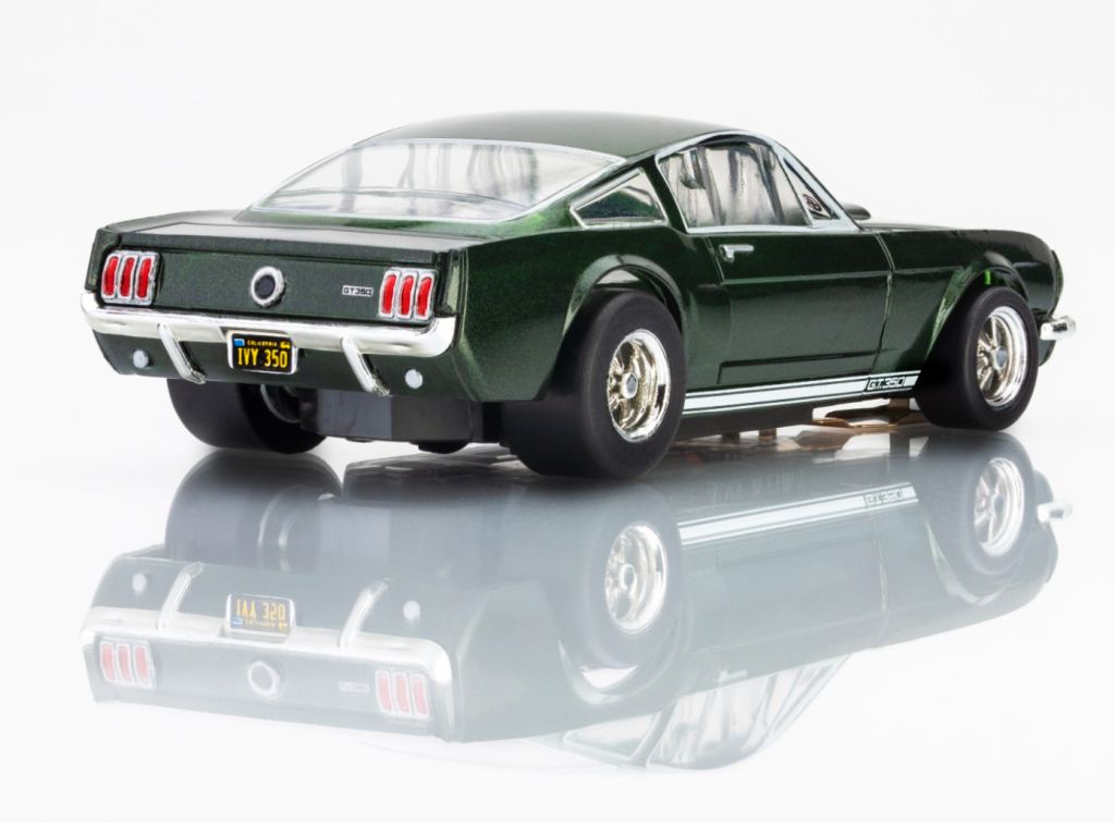 AFX Racing 1966 Shelby GT350 Slot Car – Iconic Ivy Green HO Scale Mustang