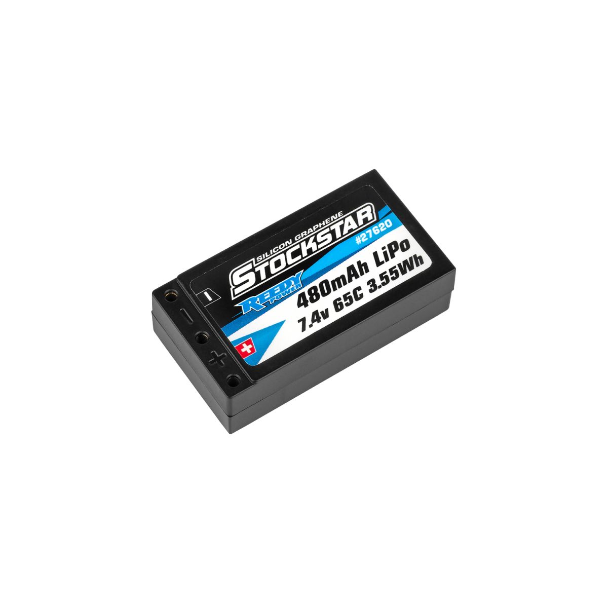 Team Associated Reedy Stockstar 480mAh 65C 7.4V 2S 1:28 Stick LiPo Battery