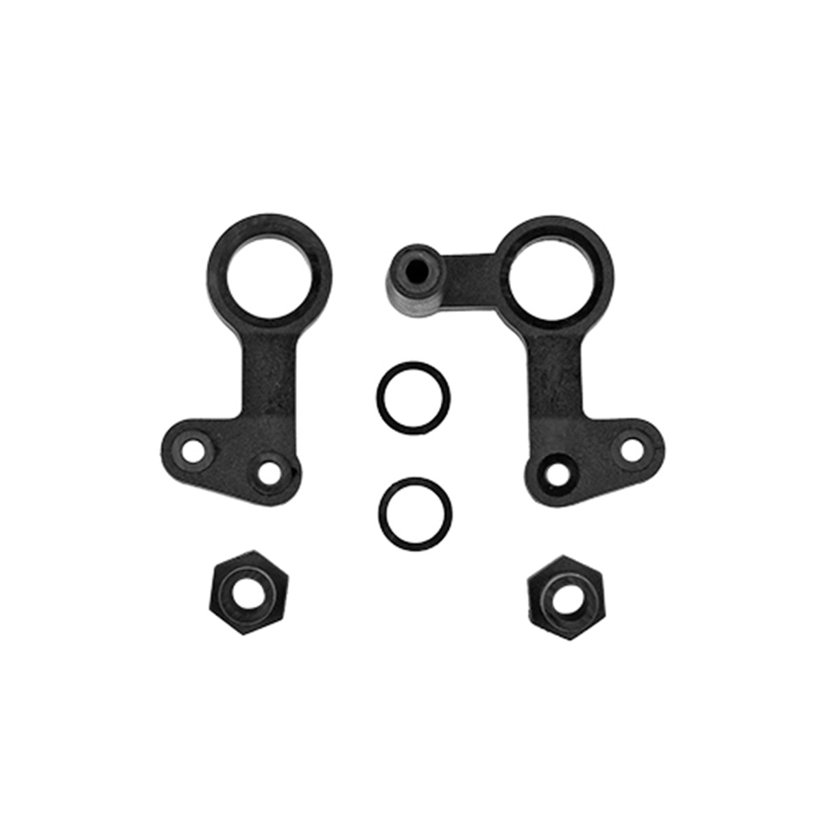 Team Associated RC10WC Black Bellcranks – Classic Steering Replacement Set