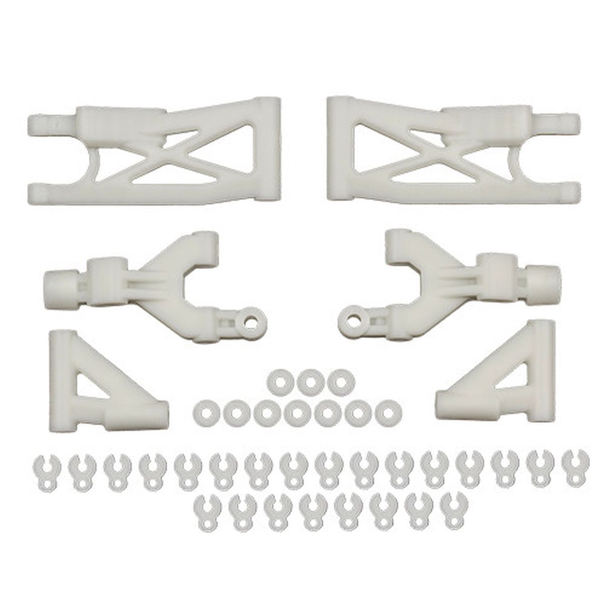 Team Associated DC10 Suspension Arm Set Natural – Complete A-Arm Replacement