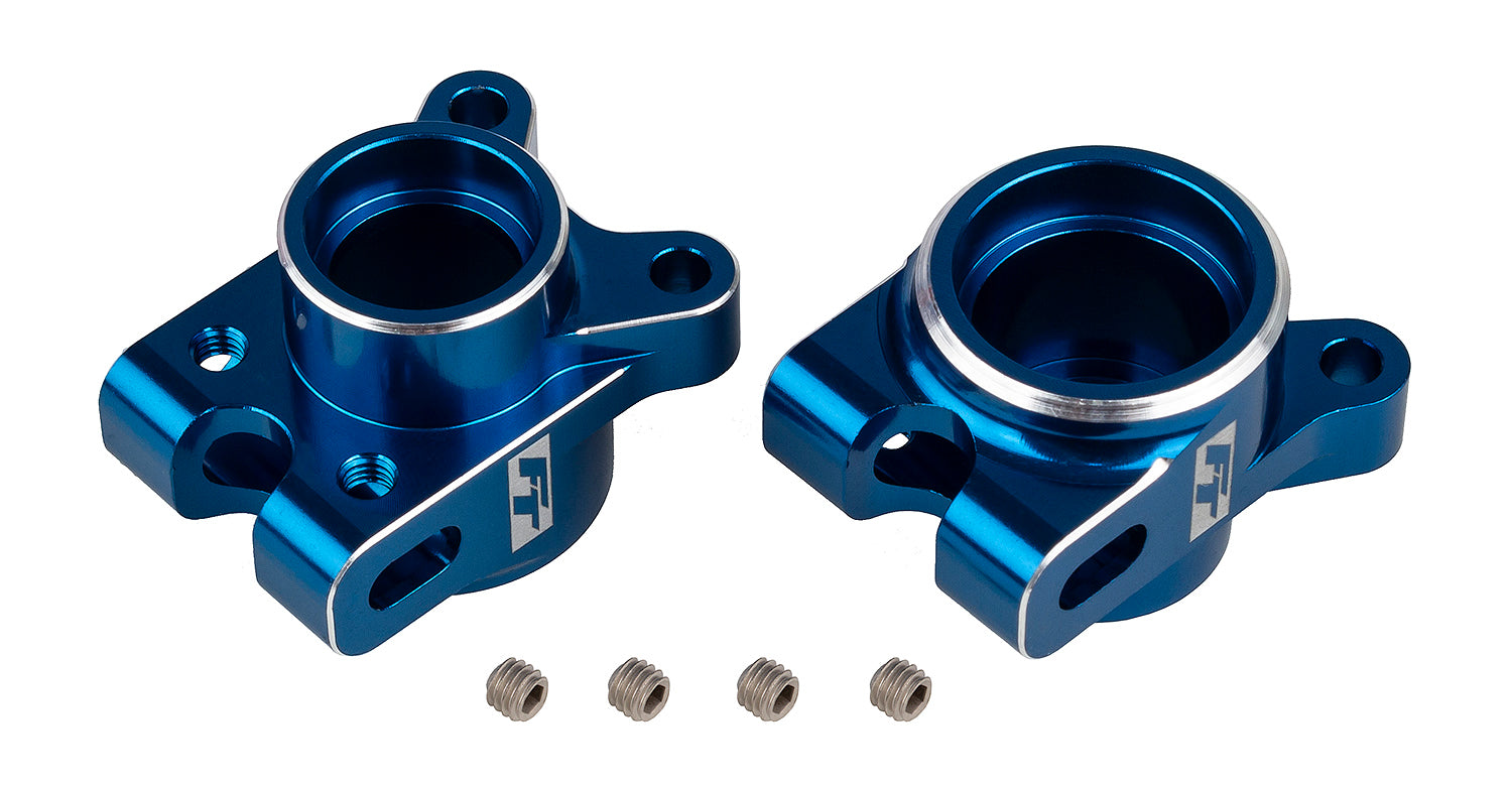 Team Associated RC10B7 FT Rear Hub Set, Blue 92471