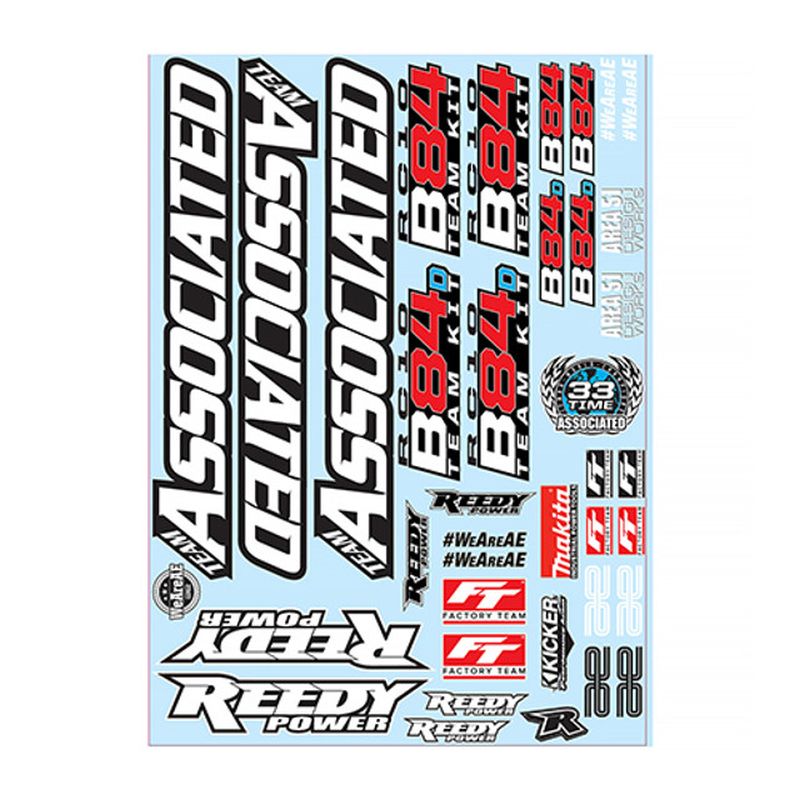 Team Associated RC10B84 Decal Sheet 92553