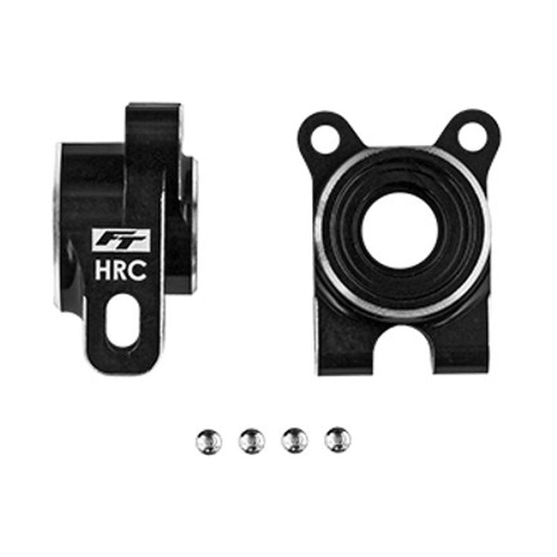 Team Associated RC10B7 Factory Team Aluminum HRC Rear Hubs -4mm Offset Black – Premium Upgrade