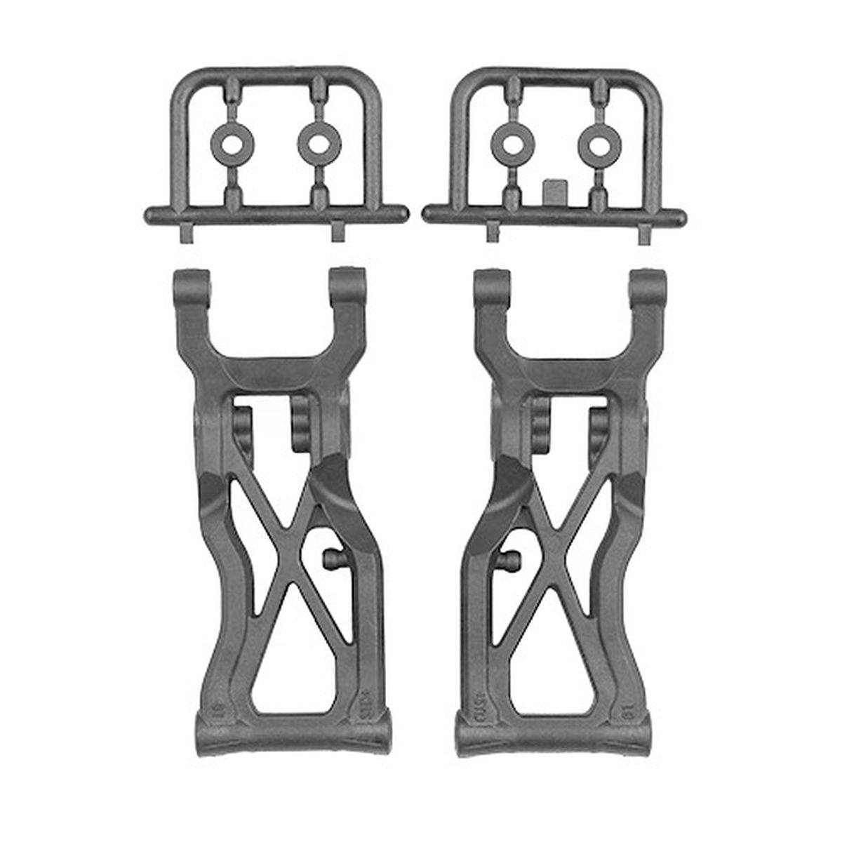Team Associated RC10B7 Factory Team Carbon Rear Suspension Arms V2 81mm – 1/10 Buggy Upgrade