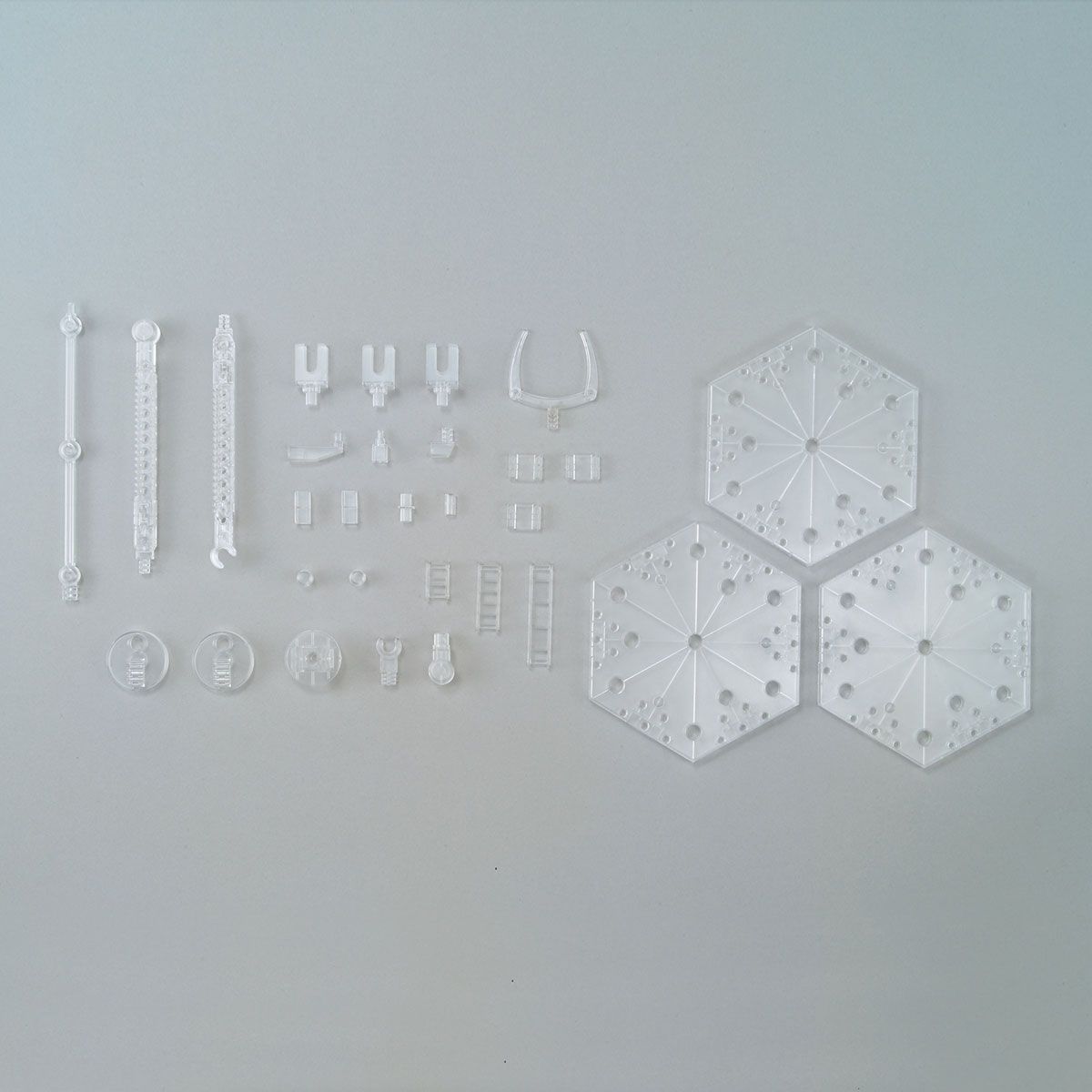 Bandai Action Base 4 Clear Display Stand for 1/100 Scale Models - image 2