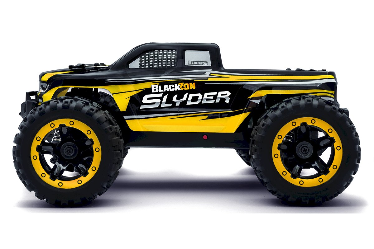 BlackZon Slyder MT 1/16 4WD Electric Monster Truck - RTR - Yellow 540116