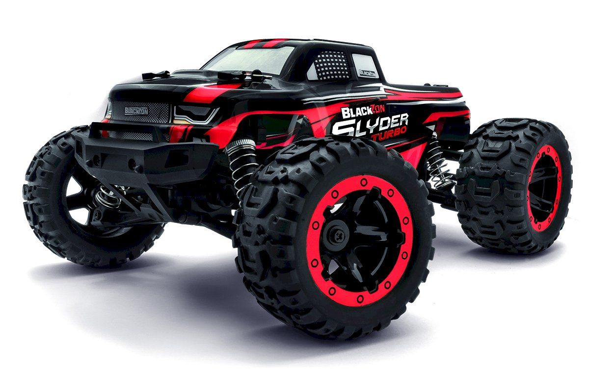 BlackZon Slyder MT Turbo 1/16 4WD 2S Brushless Monster Truck – Red (540211)