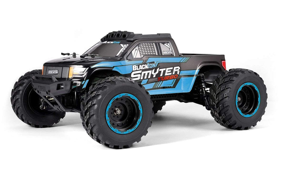 BlackZon Smyter MT Turbo 1/12 4WD RTR 3S Brushless Monster Truck - Blue 540252