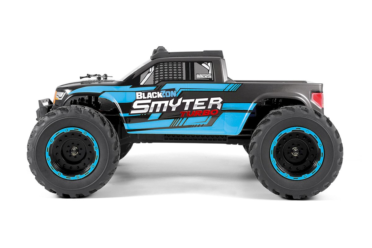BlackZon Smyter MT Turbo 1/12 4WD RTR 3S Brushless Monster Truck - Blue 540252
