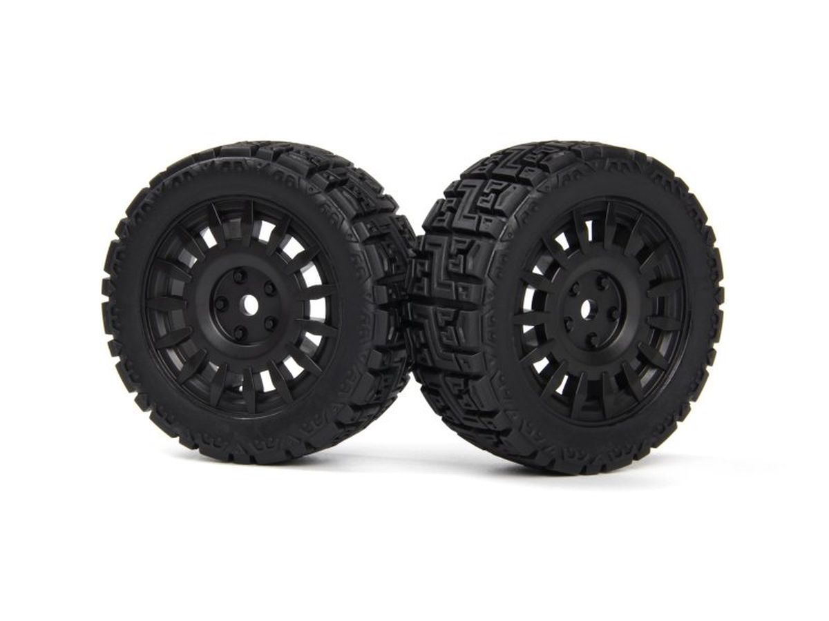 BlackZon Assembled Wheel & Tire Set (2pcs)