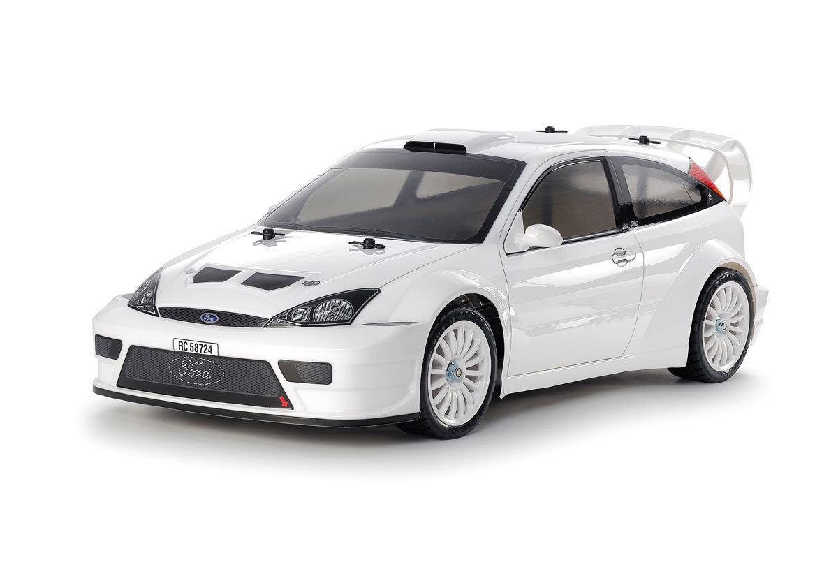 Tamiya 2003 Limited Edition Ford Focus RS Custom 1/10 4WD Rally Car Kit (White) (TT-02) w/Pre-Painted Body