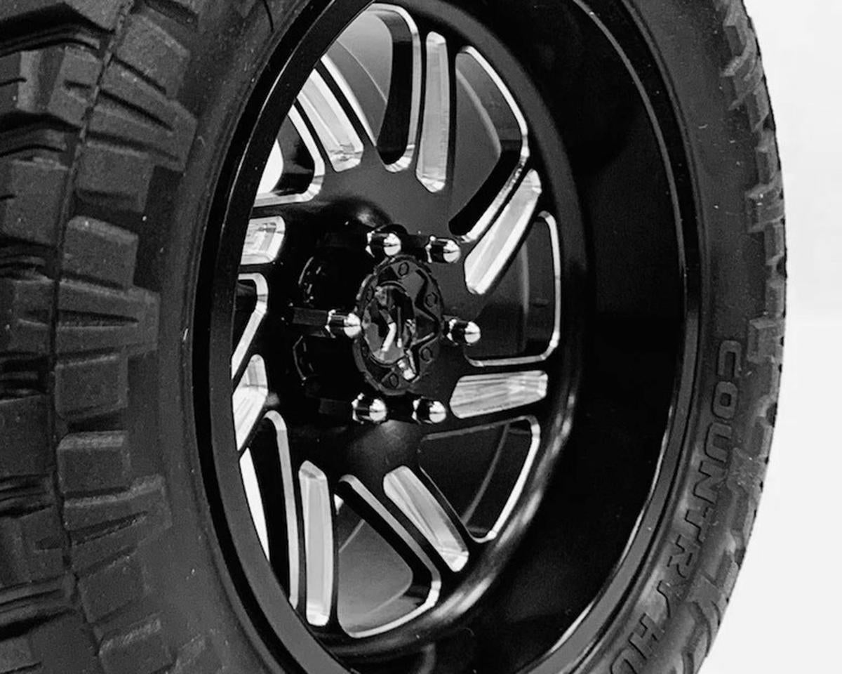 CEN Racing Bullet Wheel Lug(Silver chrome M2 studs with tool 24pcs)