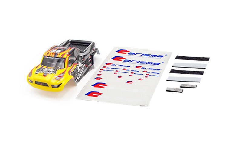 Carisma GT24MT Truck Body – Painted & Decorated – Yellow / Black – 15713