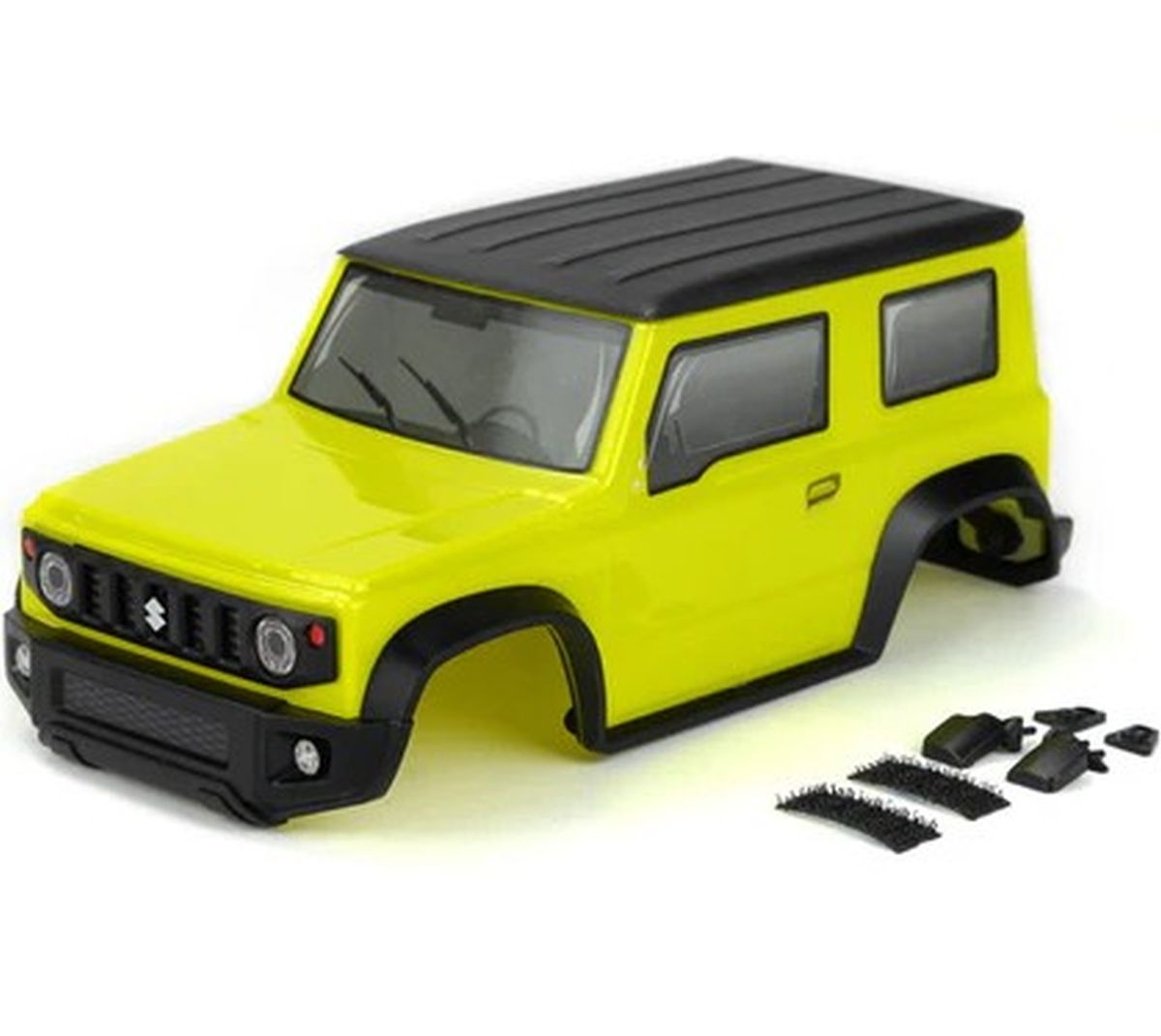 Carisma MSA-1E Suzuki Jimny JB74 Painted Body Set Yellow 1/10 Scale