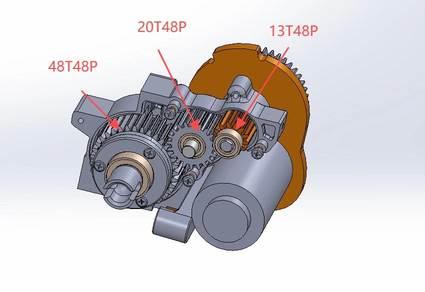 Carisma GT24ST Transmission Gears Set 1/24 Scale