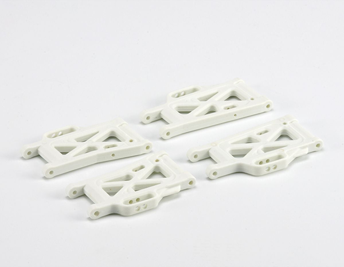 Carisma Mini 4XS White Edition Front and Rear Arms Set - 1/14 Scale