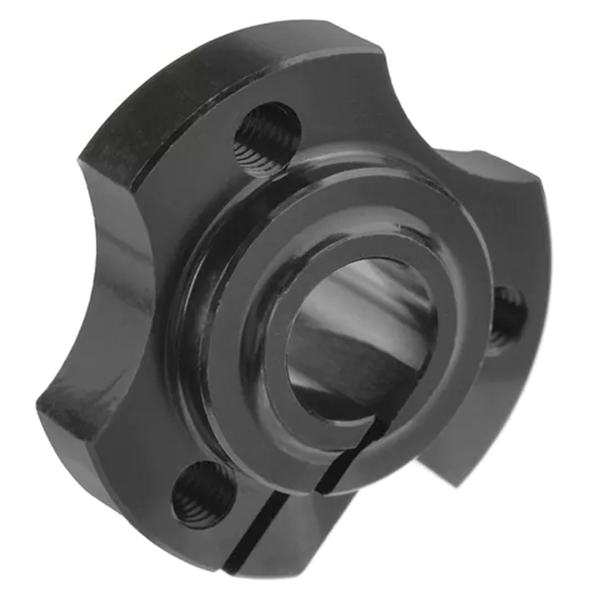 Corally Aluminum Solid Axle Wheel Hub | Black Anodized RC Pan Car