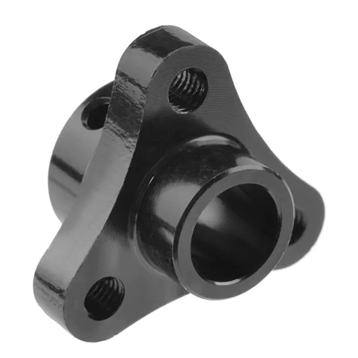 Corally Aluminum Spur Gear Holder Solid Axle | Black Anodized