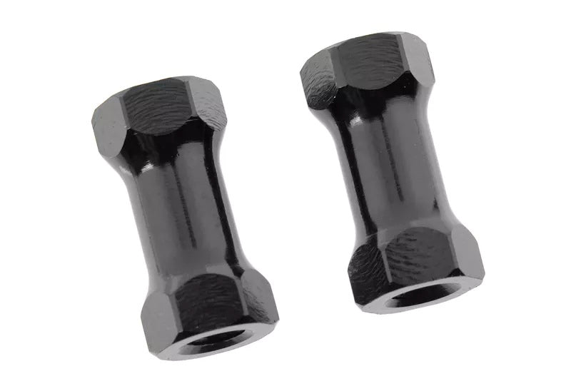 Corally Chassis Post - 12mm - Aluminum - Black - 2 pcs | RC Replacement Part