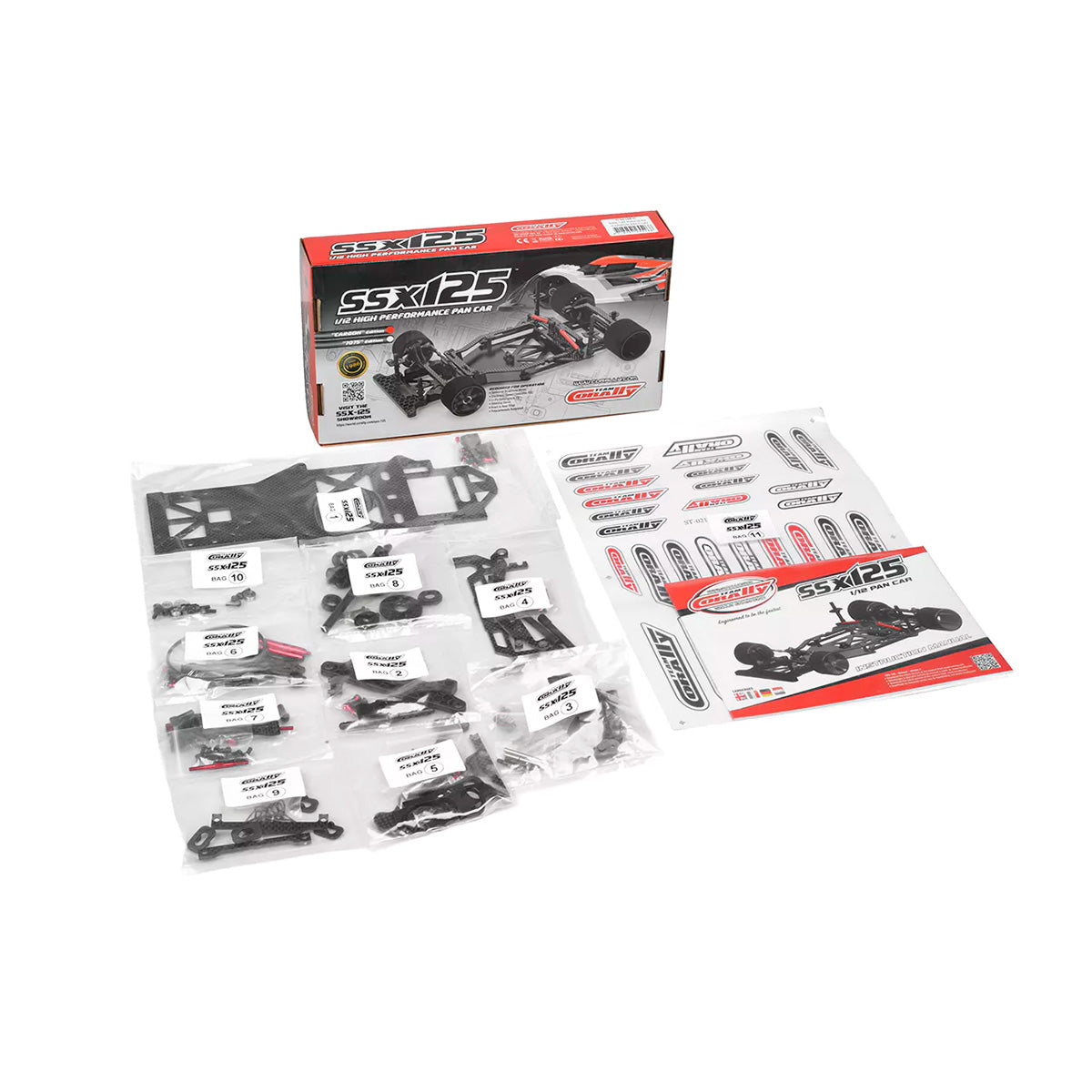 Corally SSX-125 Carbon Chassis (00105 - C) - 1/10 High - Performance Chassis | RC Vehicle