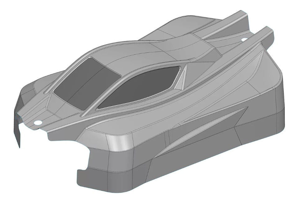 Corally Polycarbonate Body, Syncro 4, Clear, Cut, 1 pc 00180-1055