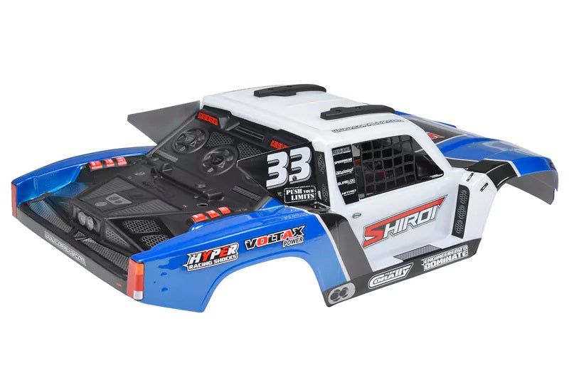 Corally Polycarbonate Body - Shiroi - with Driver Interior & Roll | RC Body Shell Replacement