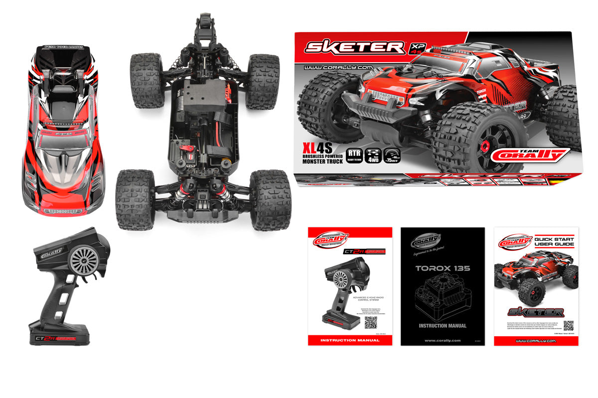 Corally Sketer XP 1/10 4WD 4S Brushless RTR Monster Truck (No Battery or Charger)