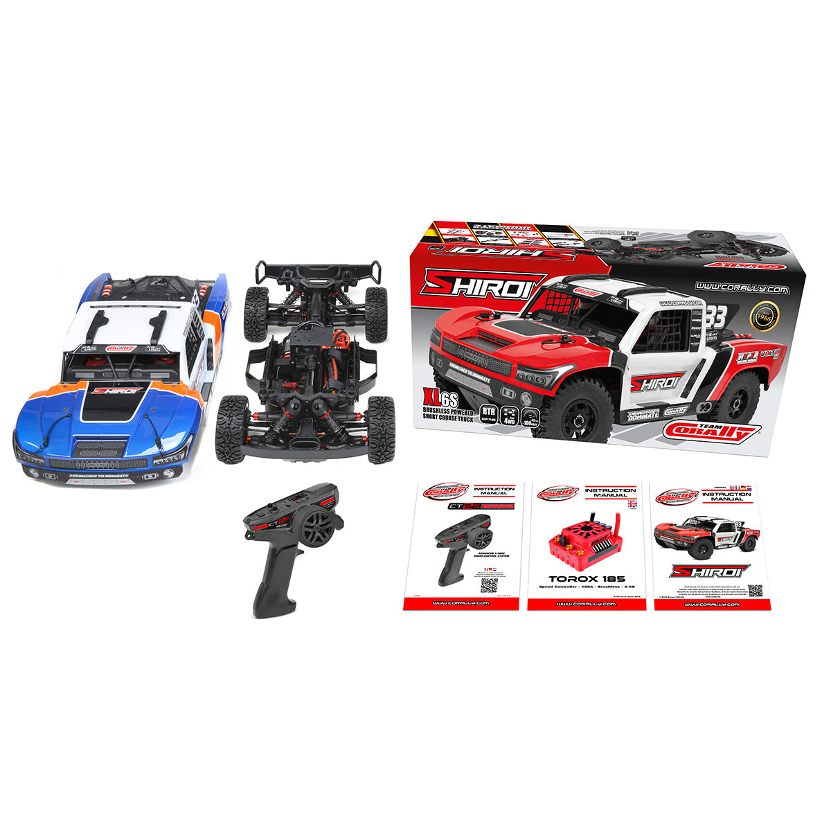 Corally Shiroi XP6 1/8 6S Short Course Truck - RTR (Blue) | RC Vehicle